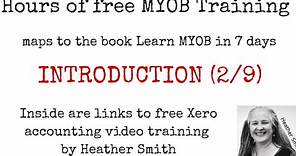 Free MYOB Training Learn MYOB IN 7 Days Day 1 Part 2 (2/9)
