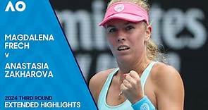 Magdalena Frech v Anastasia Zakharova Extended Highlights | Australian Open 2024 Third Round