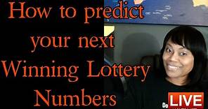 How to predict your next winning lottery numbers