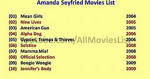 Amanda Seyfried Movies List