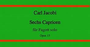Jacobi, Carl: 6 Capricen op. 15