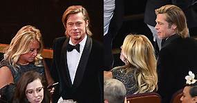 People Were Seriously Confused About Who Brad Pitt Brought to the Oscars Last Night