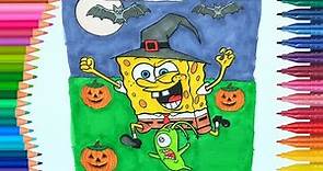 Libro de colorear especial de Halloween - 👻 İl Brujo Spongebob