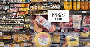 M&S FOOD STORE HAUL,INSIDE M&S GROCERY STORE,MARKS AND SPENCER FOOD HALL LONDON