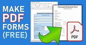 Create Fillable PDF Files (Forms) with Free and Open Source Software (LibreOffice Writer)