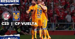 Resumen y Goles | Toluca vs Tigres | Liga BBVA MX | Clausura 2023 - Cuartos de Final Vuelta