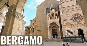 BERGAMO alta, Italy walking tour in 4k (Lombardy)