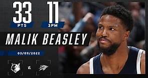 Malik Beasley sets Timberwolves record for most 3PM in a single game 👏