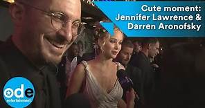 Cute moment: Jennifer Lawrence & Darren Aronofsky