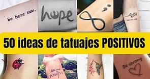 50 ideas de TATUAJES POSITIVOS y de SUPERACIÓN / Golden Tattoo