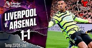 Highlights & Goles: Liverpool v. Arsenal 1-1 | Premier League | Telemundo Deportes