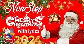 Top 100 Christmas with lyrics Hits ☃️🎄 Nonstop Christmas Songs Medley 2024 🎅🏼 Christmas Music 2024 🎄