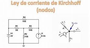 Análisis de nodos - Ley de corriente de kirchhoff (LCK)(Circuitos básicos)