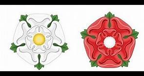 La guerra de las dos rosas, guerra civil inglesa.