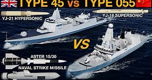 NEW UK Type 45 Destroyer vs Chinese Type 055 Destroyer (Naval Battle 84) | DCS