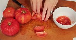 How to peel & seed fresh tomatoes