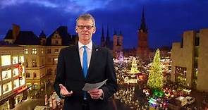 Weihnachts- und Neujahrsgruß von Egbert Geier, Bürgermeister der Stadt Halle (Saale)