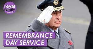 The King Leads The National Service of Remembrance in London