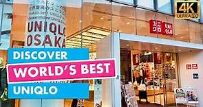 🇯🇵 WORLD'S BEST UNIQLO Store in Osaka, Japan [4K Video]