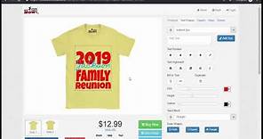 How to make a Family Reunion shirt