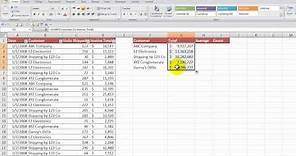 How to Create a Summary Report from an Excel Table