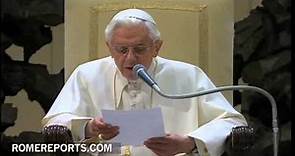 Benedicto XVI explica el misterio de la Encarnación
