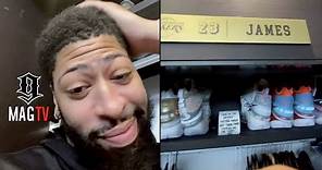 Anthony Davis Sneaks In Lebron's Locker & Shows Unreleased Shoes! 😳