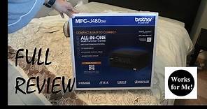 Brother MFC-J480DW Unboxing and Review