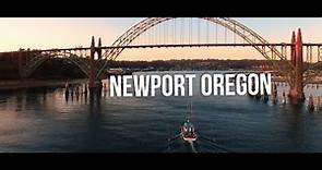 Newport Oregon Aerial 4K