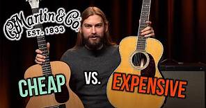 Expensive vs. Cheap Martin Acoustic Guitars | 000-X1 vs. 000-42