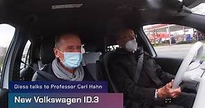 Diess talks to Professor Carl Hahn about his new Volkswagen ID.3