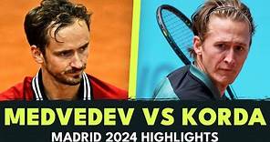 Daniil Medvedev vs Sebastian Korda Battle | Madrid 2024 Highlights