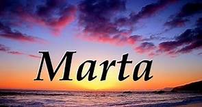 Marta, significado y origen del nombre
