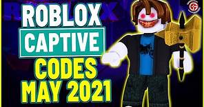 ALL *NEW* WORKING CODES FOR CAPTIVE CODES | ROBLOX CAPTIVE CODES MAY 2021.