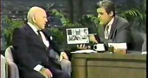 Jay Leno chats to 100 year old Laurel & Hardy Producer Hal Roach - 1992