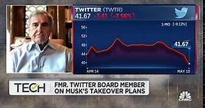 Watch CNBC's full interview with former Twitter board member, Peter Chernin