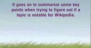 Understanding What It Takes To Be Notable For Wikipedia