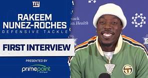 Rakeem Nuñez-Roches' FIRST Press Conference as a New York Giant