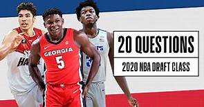 20 Questions with the 2020 NBA Draft Prospects