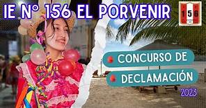 CONCURSO DE DECLAMACIÓN 2023 colegio EL PORVENIR