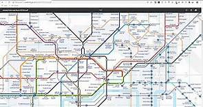 TFL Journey Planner - London Trains Travel Directions Tutorial
