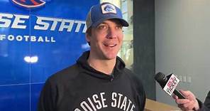 Boise State wide receivers coach Matt Miller talks about the firing of coach Andy Avalos