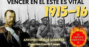 LAS POTENCIAS CENTRALES A UN PASO DE LA VICTORIA: Gran Guerra FRENTE ORIENTAL 1915/16*Muñoz Lorente*