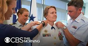 Coast Guard's first female four-star admiral reflects on her journey and the service's mission