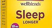 Nature Made Wellblends Sleep Longer, Melatonin 10mg, L theanine 100 mg, and GABA 100mg, Sleep Supplement, 35 Tri-Layer Tablets