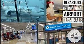 Departure From Dubai International Airport | Dubai Terminal 3 Departures || The Exotic Traveller