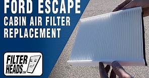 How to Replace Cabin Air Filter 2017 Ford Escape