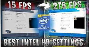 INTEL HD GRAPHICS: SETTINGS for GAMING & PERFORMANCE in 2023!