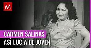 Así lucía de joven Carmen Salinas, estrella del cine de ficheras