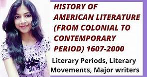 History of American Literature | American Literature | American Literary Periods and Movements
